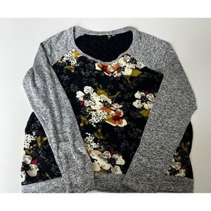 KUT from the Kloth‎ Floral Print Raglan Sleeve Long Sleeve Top - Women's Sz L
